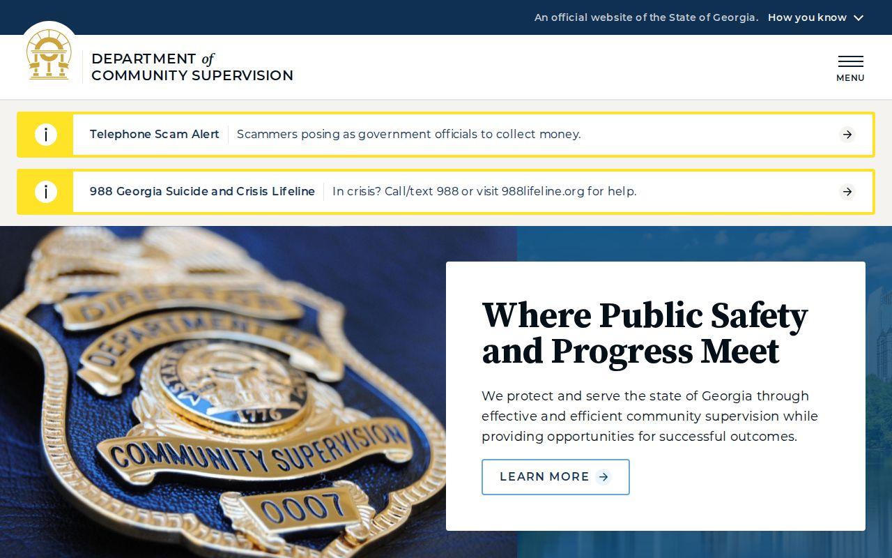 Georgia community supervision resource for Toccoa criminal records